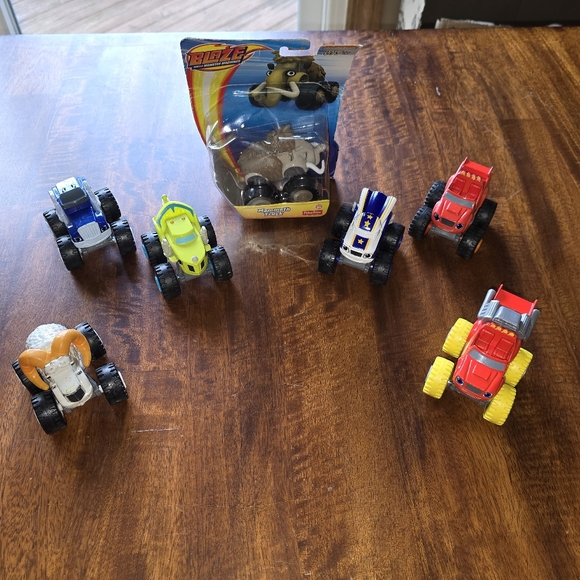 Blaze and The Monster Machine Die Cast Set of 7 Vehicles:1 NIB-Mammoth, 6-VGUC - Picture 2 of 16